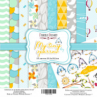 набор двусторонней бумаги для скрапбукинга my tiny sparrow boy 30,5x30,5 см 10 листов