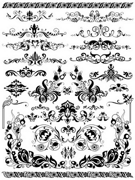 Overlay "Curls" 21х29,7 сm