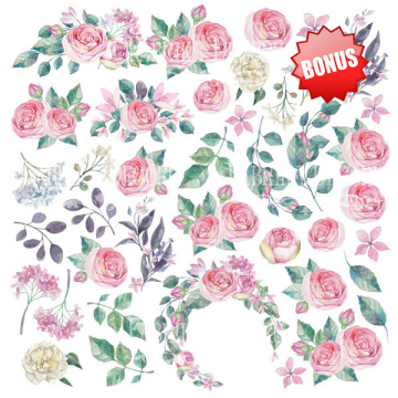 Double-sided scrapbooking paper set Mysterious garden 12"x12" 10 sheets - 2