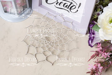 Набор чипбордов "Ажурная салфетка 14" color_Milk - 2  Набор чипбордов "Ажурная салфетка 14" color_Milk - 2