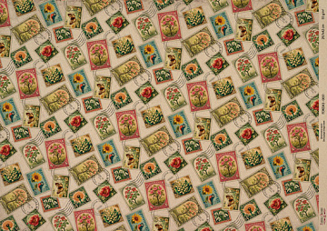 Kraftowy papier do decoupage, 42x29,7 cm, „Botanica Kraft”, #0031