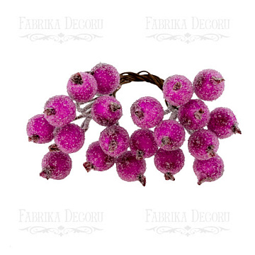 Set of sugar guelder rose berries Fuchsia 20pcs