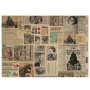 лист крафт бумаги с рисунком "vintage christmas", #6, 42x29,7 см