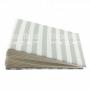 Blank album with a soft fabric cover White-gray stripes 20cm х 20cm