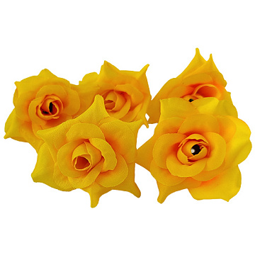 Miniatur-Rosenblüte, Gelb-Orange, 1St