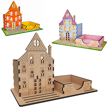 Schichtholz-Organizer-Set "Altstadt"