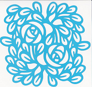 Stencil for crafts 14x14cm "Rose ornament" #039