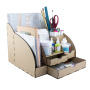 Schreibtisch-Organizer-Set für Pinsel, Kosmetikzubehör, Schreibwaren oder Zeichenzubehör, DIY-Bausatz #015