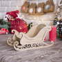 Blank for decoration Sleigh, type 3, creative DIY kit #100 - 0