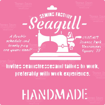 Stencil for decoration XL size (30*30cm), Handmade #066 - 2