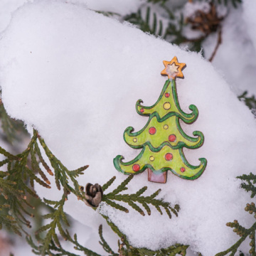 Brooch blank for coloring, #004 - 2