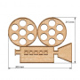  Art board Movie projector 30х21,5 cm - 0