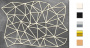Chipboard embellishments set, Triangle mesh #600