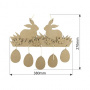 Творческий набор для раскрашивания, табличка-подвес "Пасхальные кролики", #012
