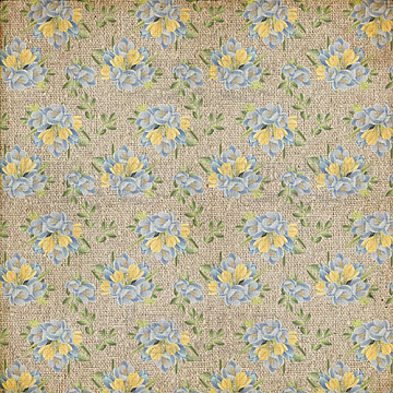 Sheet of double-sided paper for scrapbooking Botany spring #25-01 12"x12"