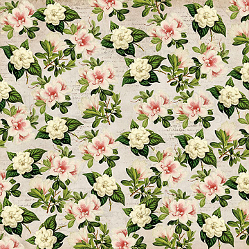 Pojedyńczy arkusz dwustronnego papieru do scrapbookingu "Botany summer" #17-04