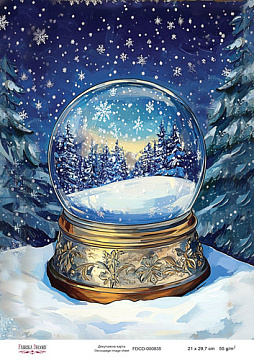 Decoupage card «Christmas Tale» #000835, 21cm x 29,7cm