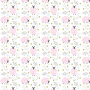 Double-sided scrapbooking paper set Scandi Baby Girl 8"x8", 10 sheets - 8