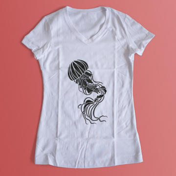 Stencil for decoration XL size (21*30cm), Jellyfish, #220 - 2