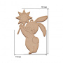 Blank for decoration, Bunny with carols, #515 - 0