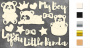 Chipboard embellishments set, "My little panda boy 1" 