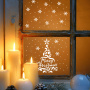 Stencil for decoration XL size (30*30cm), Merry Christmas, Holiday tree, #240 - 0