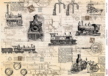 Karta do decoupage #0748, 29,7x42cm