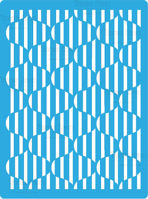 трафарет многоразовый 15x20см иллюзия форм #138 фабрика декору