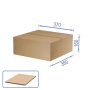 Cardboard box for packaging, 10 pcs set, 3 layers, brown, 370 х 360 х 160 mm - 0