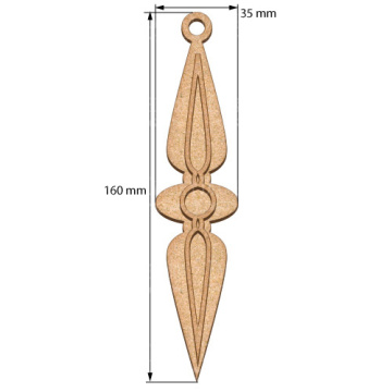 Blank for decoration New year tree toy 60, #493 - 2