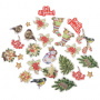 DIY-Kit zum Basteln von 3 Grußkarten "Awaiting Christmas", 12cm x 15cm, #2