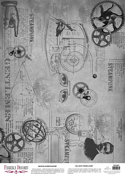 Arkusz kalki z nadrukiem, Deco Vellum, format A3 (11,7" х 16,5"), "Grunge Scientific Journal"