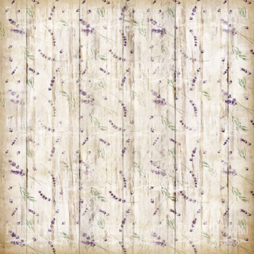 Sheet of double-sided paper for scrapbooking Journey to Provence  #46-04 12"x12" - 2