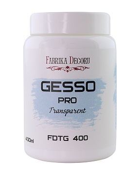 Transparente Acrylgrundierung "Gesso Transparent" 400ml