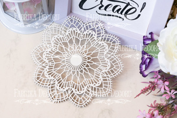 Набор чипбордов "Ажурная салфетка 2" color_Milk - 2  Набор чипбордов "Ажурная салфетка 2" color_Milk - 2