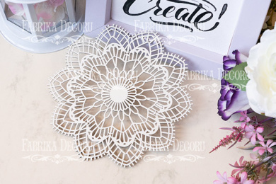  Набор чипбордов "Ажурная салфетка 2" color_Milk - 2