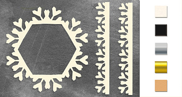 Spanplatten-Set "Rahmen und Bordüre 5" #216