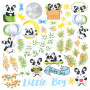 Лист с картинками для вырезания My little panda boy 30,5х30,5 см