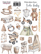 Set of stickers 22pcs  Boho Baby #336