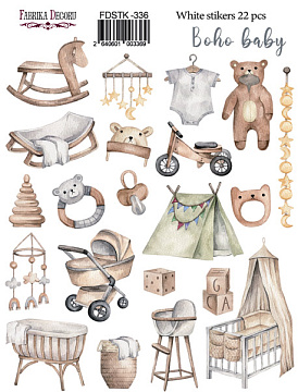 Set of stickers 22pcs  Boho Baby #336