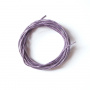 Round wax cord, d=1mm, color Lilac