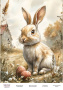 декупажная карта «пасхальный кролик-11» #000932, 21см x 29,7см фабрика декору