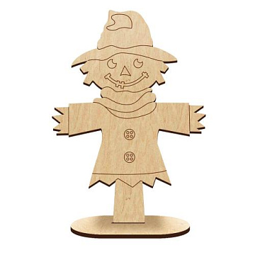 Figurine for painting and decorating #542 "Pumpkin scarecrow"