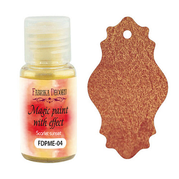 Dry paint Magic paint with effect Scarlet sunset 15ml
