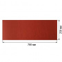 Piece of PU leather Wine red, size 70cm x 25cm - 0