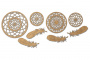 Набор чипбордов Мандалы 10х15 см #303