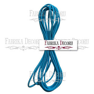 Elastic round cord, color Blue