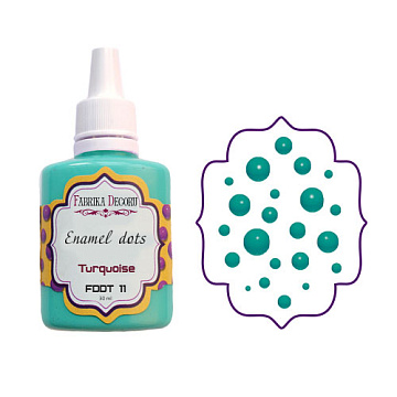 Liquid enamel dots Turqouise 30 ml