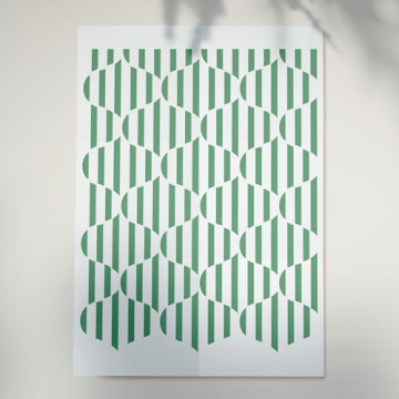 Stencil for crafts 15x20cm "Illusion of forms" #138 - 2 Stencil for crafts 15x20cm "Illusion of forms" #138 - 2