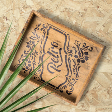 Stencil for decoration XL size (30*30cm), Retro #051 - 2